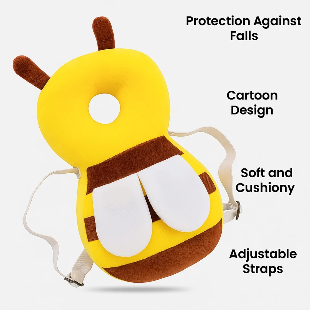 Baby Head Protector | Shock-Absorbing Head & Back Safety Pillow for Toddlers - Image 4