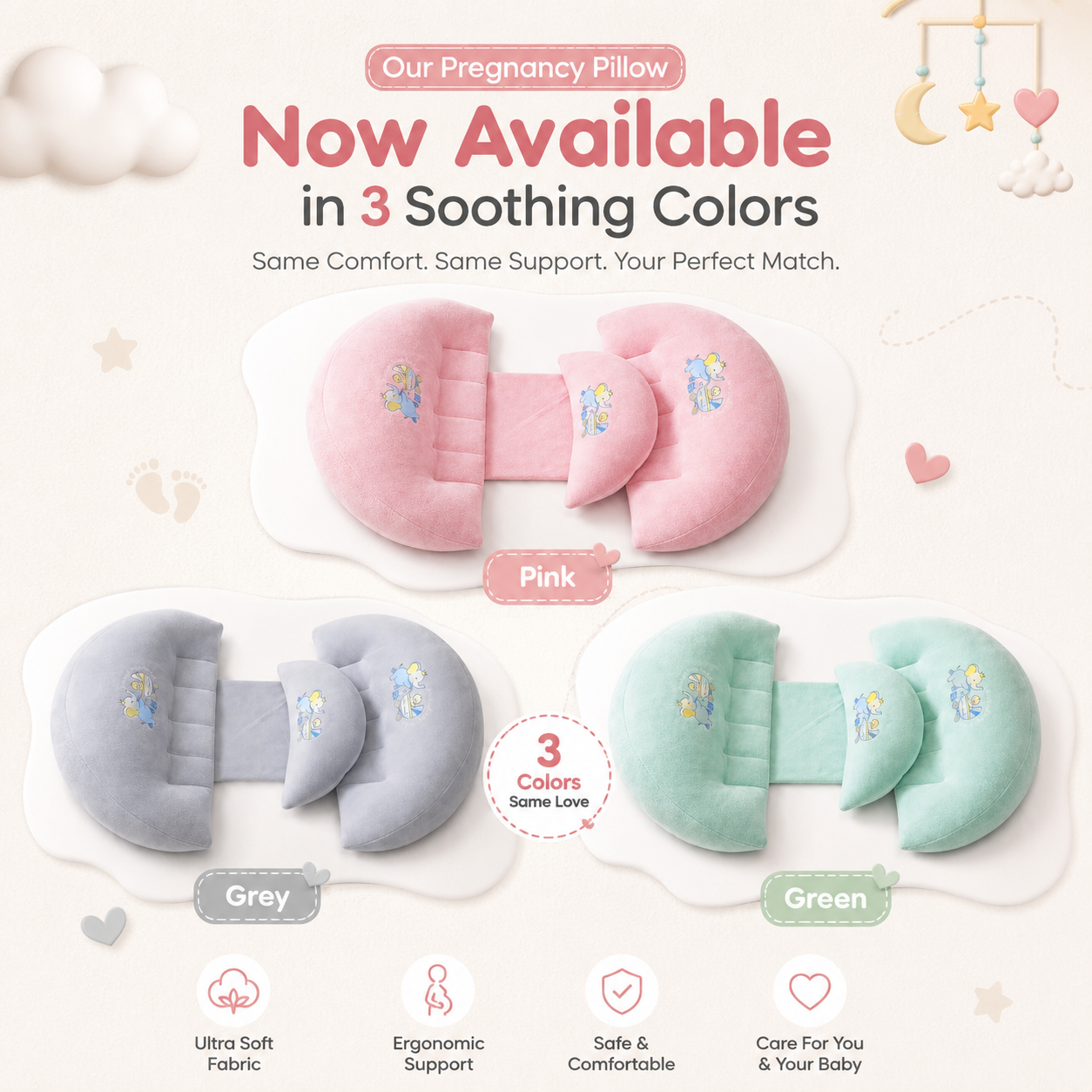 Pregnancy Pillow for Sleeping & Support | Maternity Pillow - Image 5